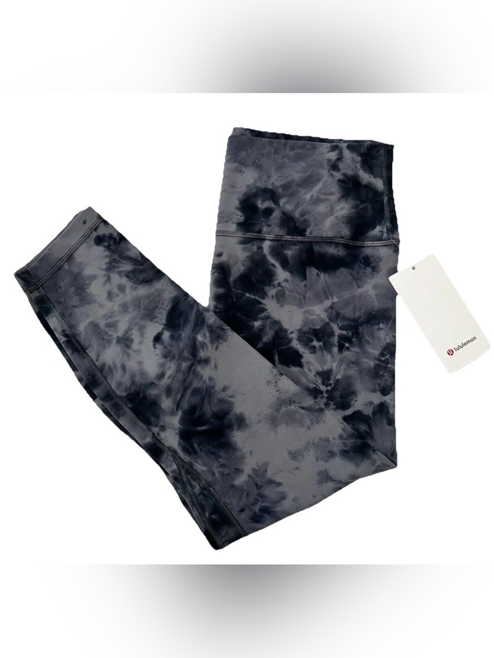 NWT LULULEMON SIZE 14 ALIGN HIGH RISE 25”L PANT AUTHENTIC DIAMOND DYE PITCH GRAY